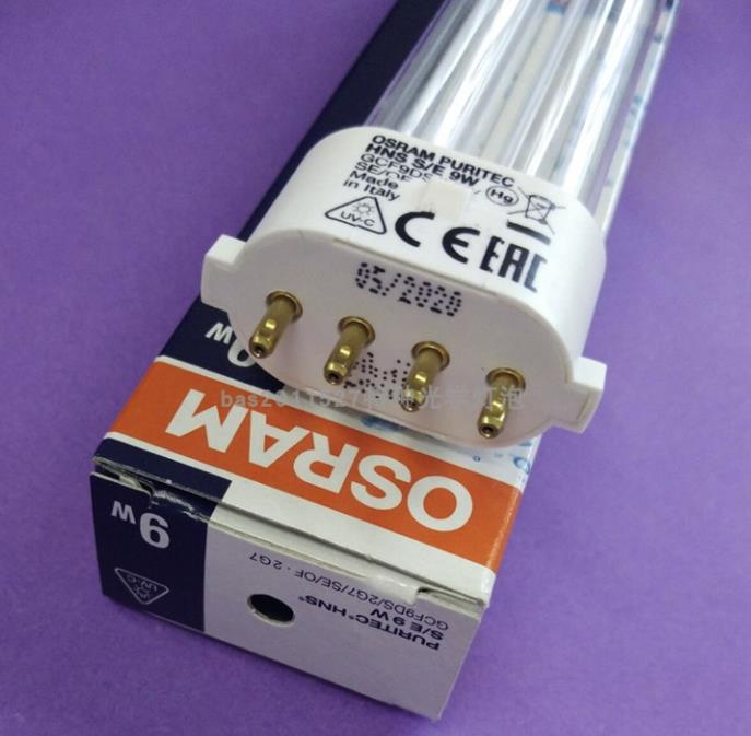 PURITEC HNS S/E 254nm UV 2G7 UVC 11W 9W 4 핀 라이트 램프